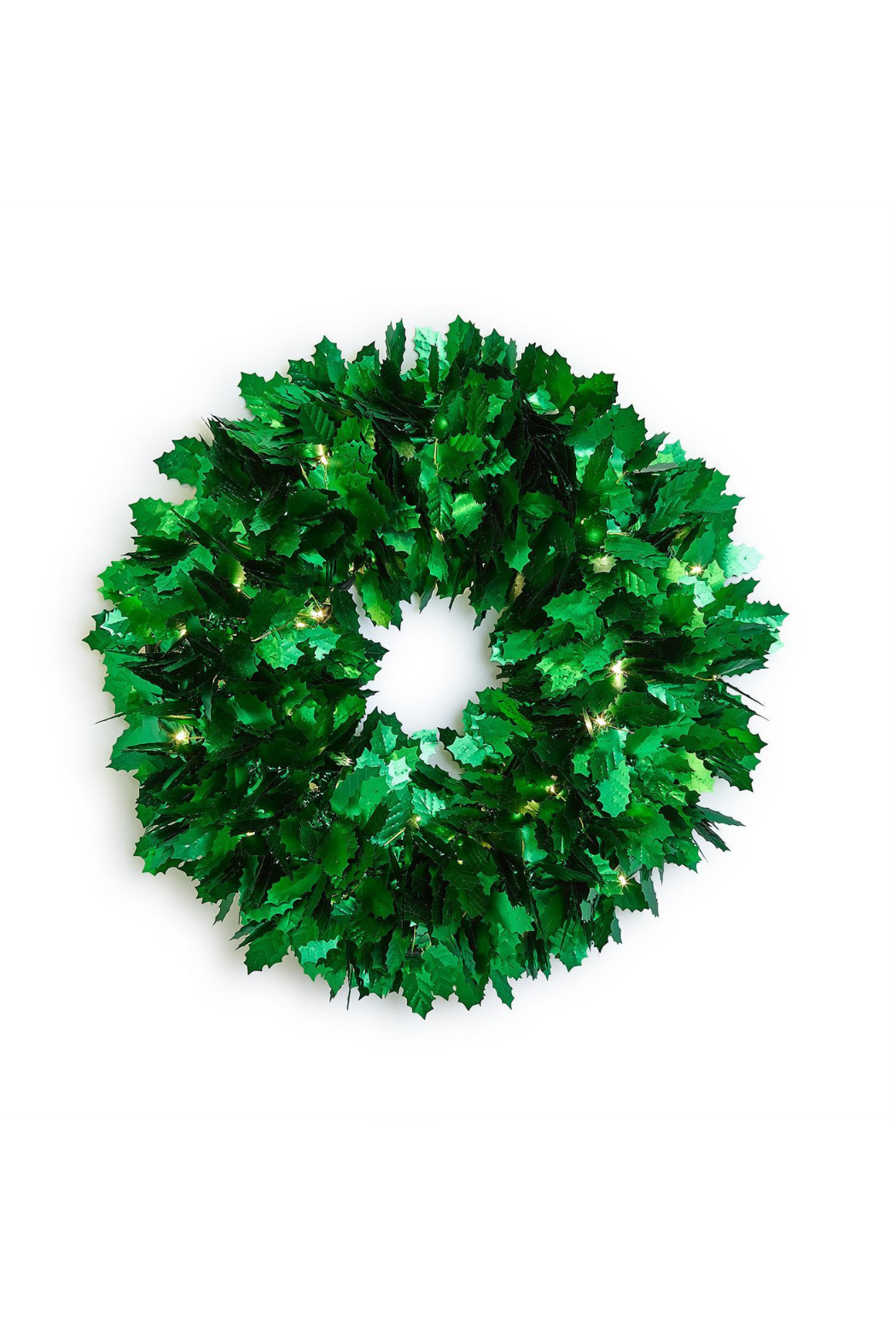 Tinsel and Holly LED Wreath