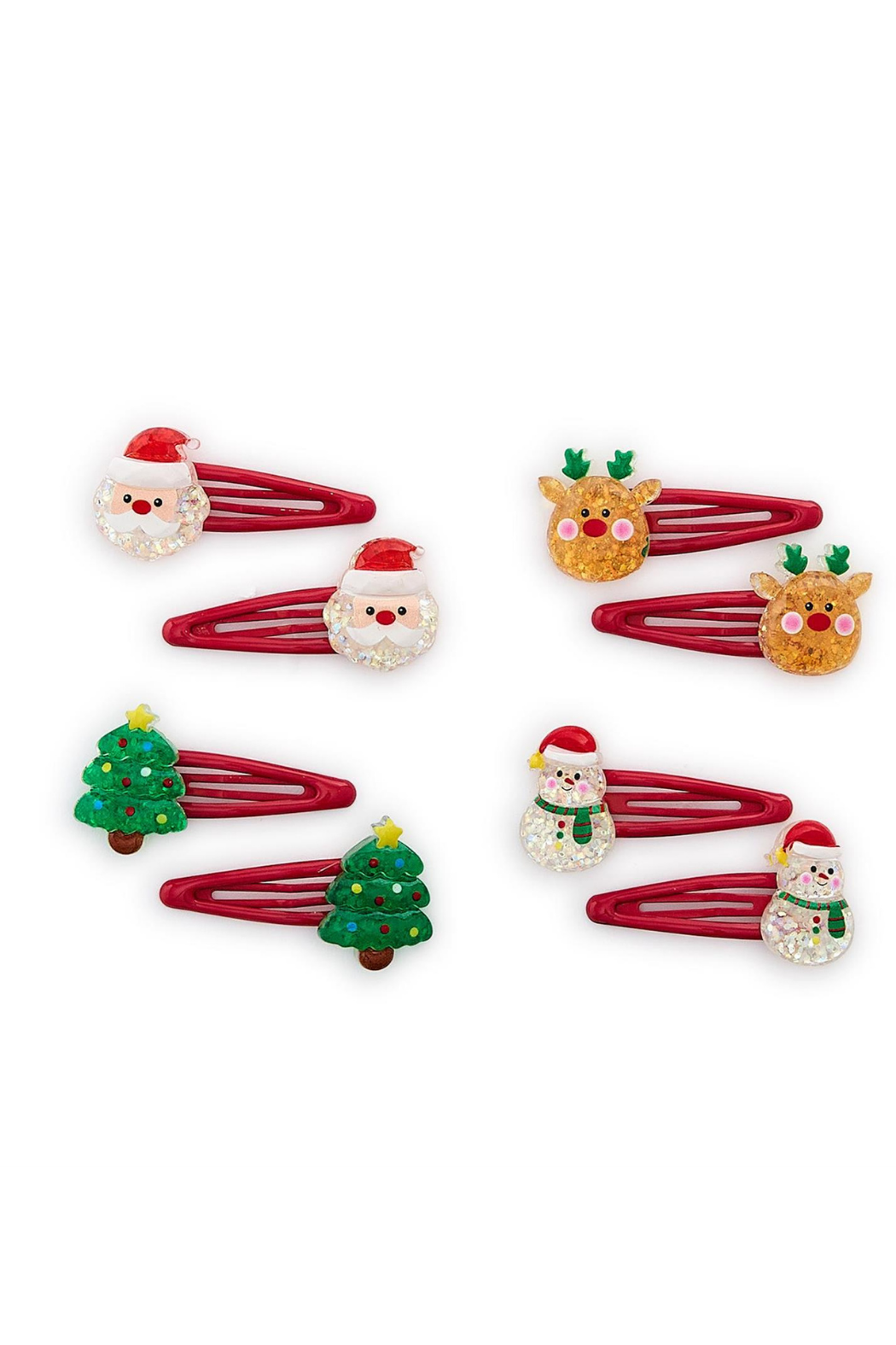 Set of 4 Christmas Hair Clips