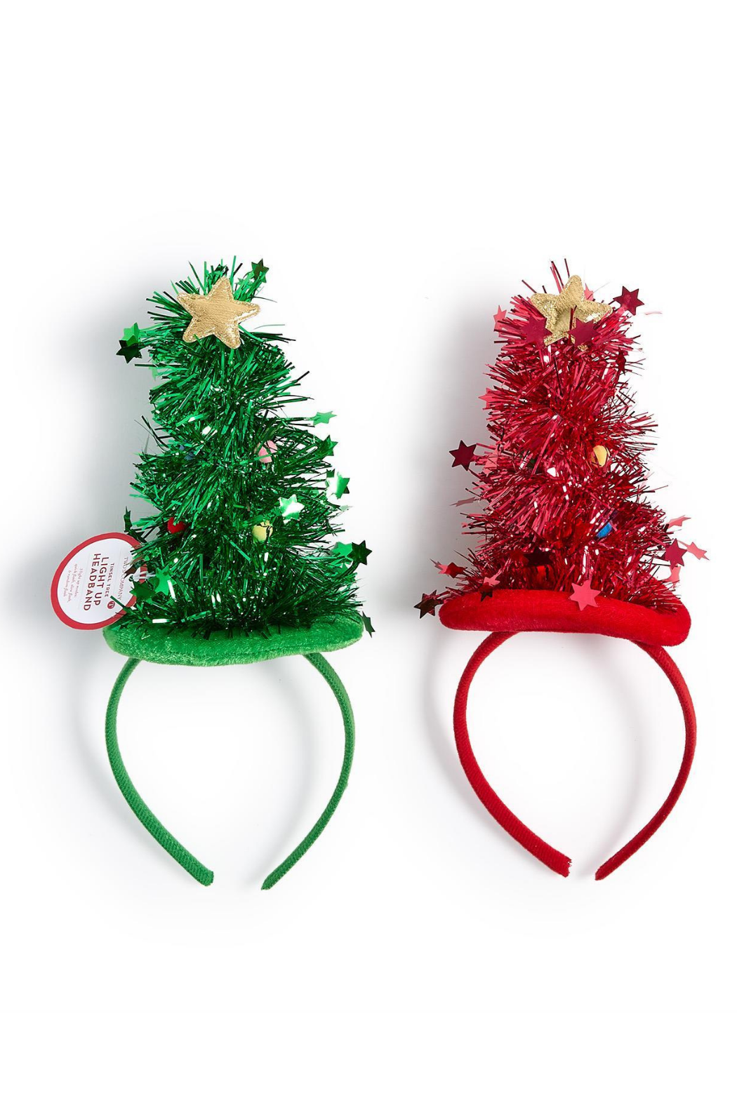 Tinsel Tree Light Up Headband