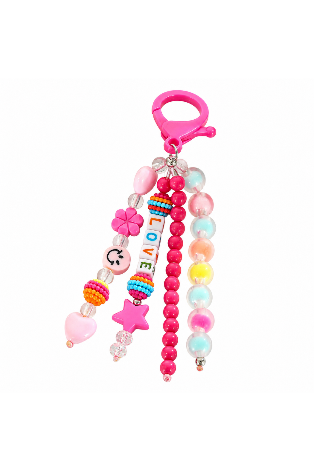 Beaded Keychain and Bag Charm