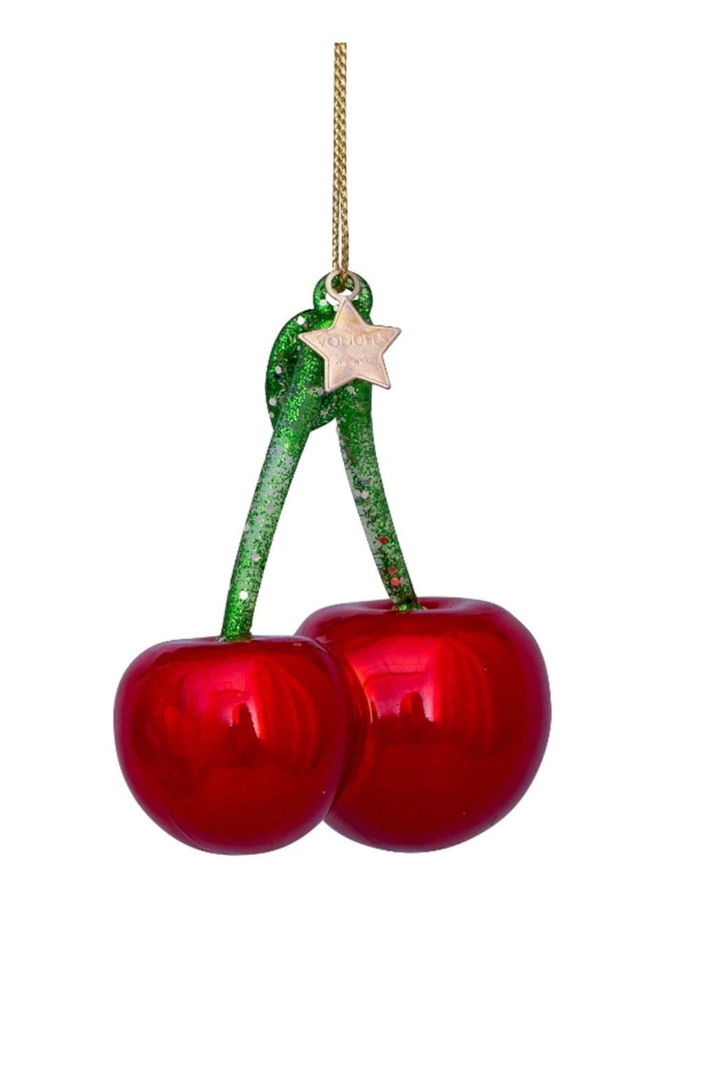Glass Cherry Ornament