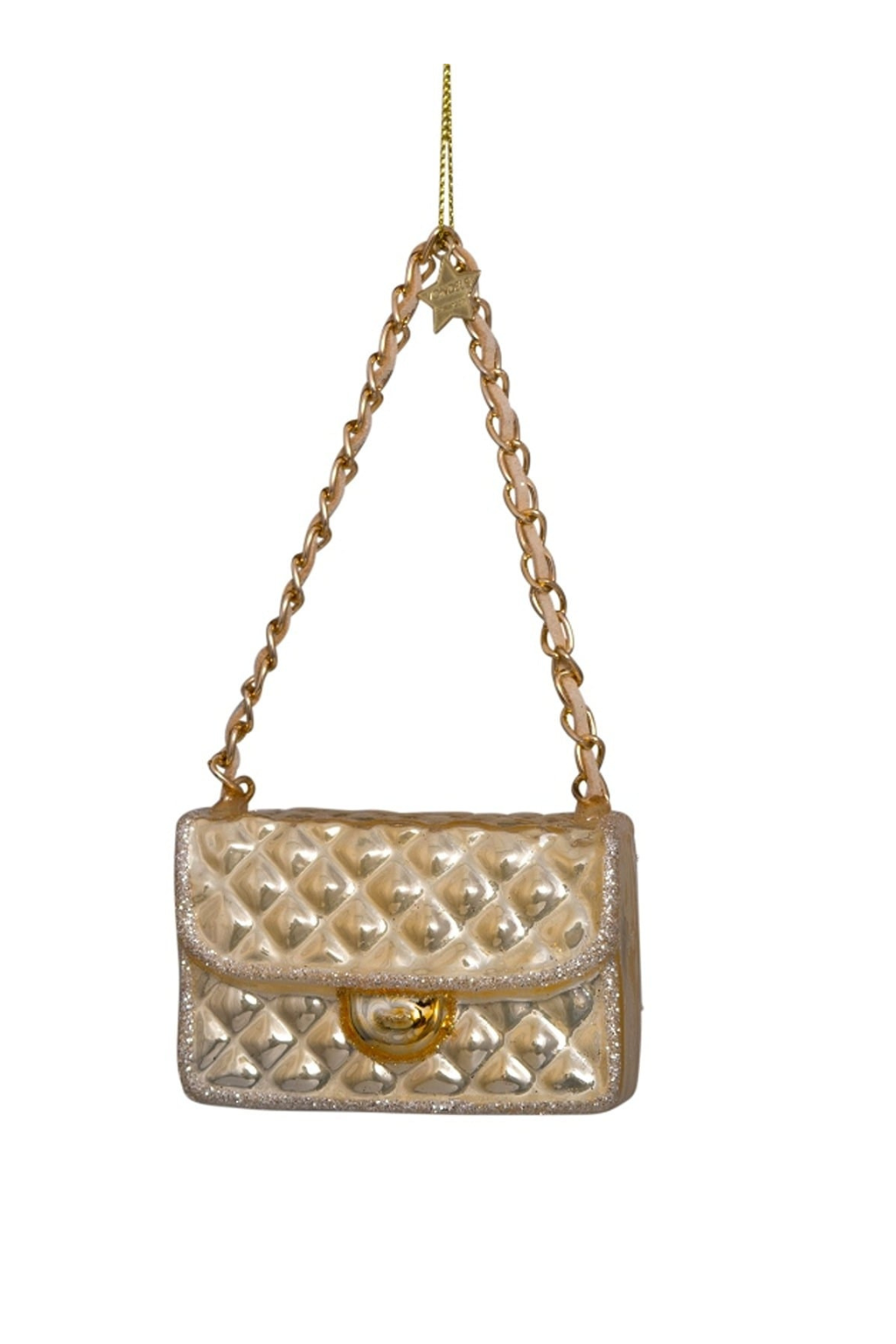 Glass Fashion Bag Ornament