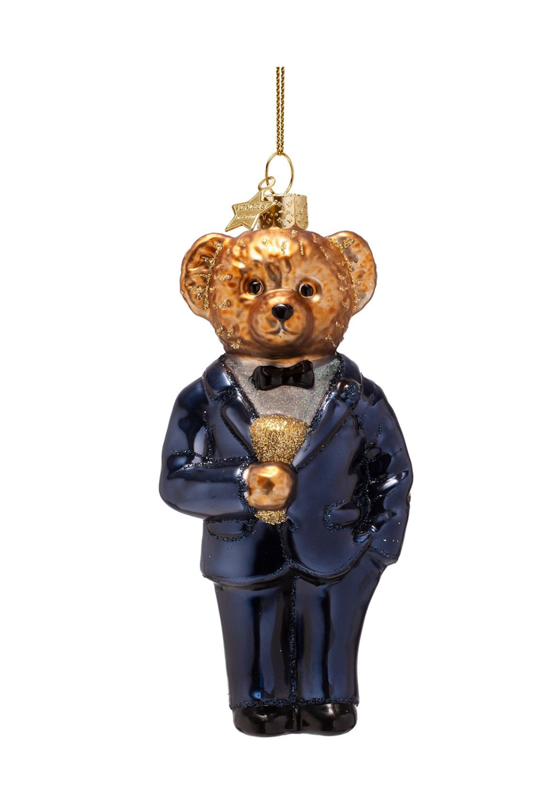 Glass Bear Ornament