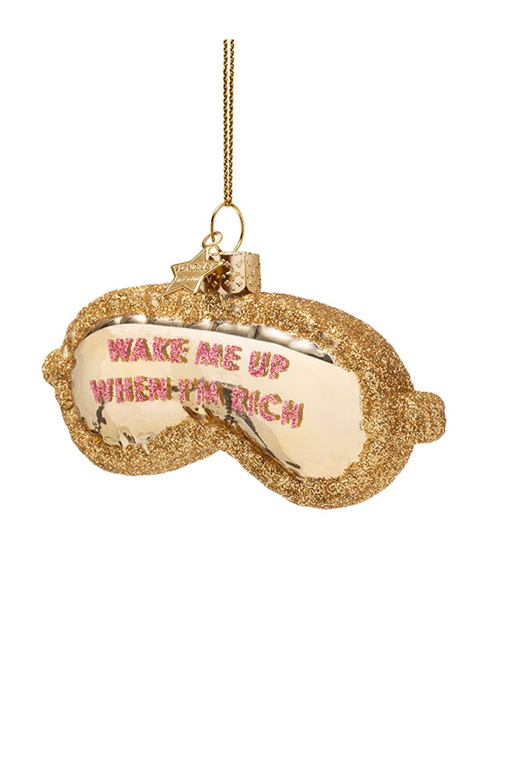 Glass Sleep Mask Ornament