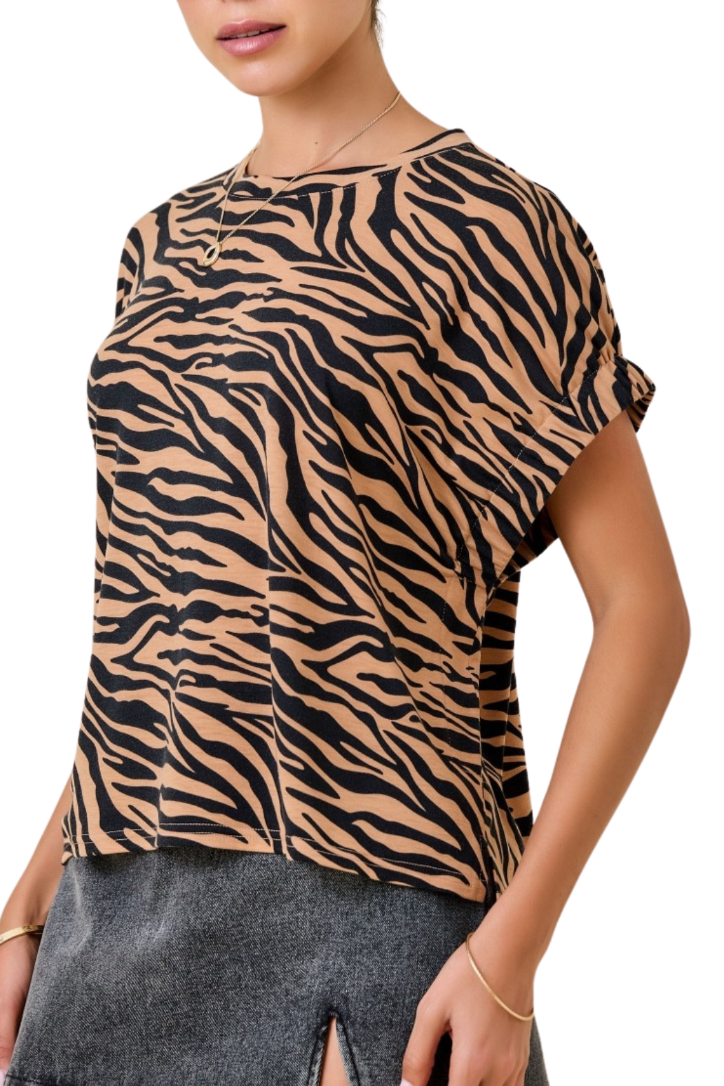 Printed Knit Top