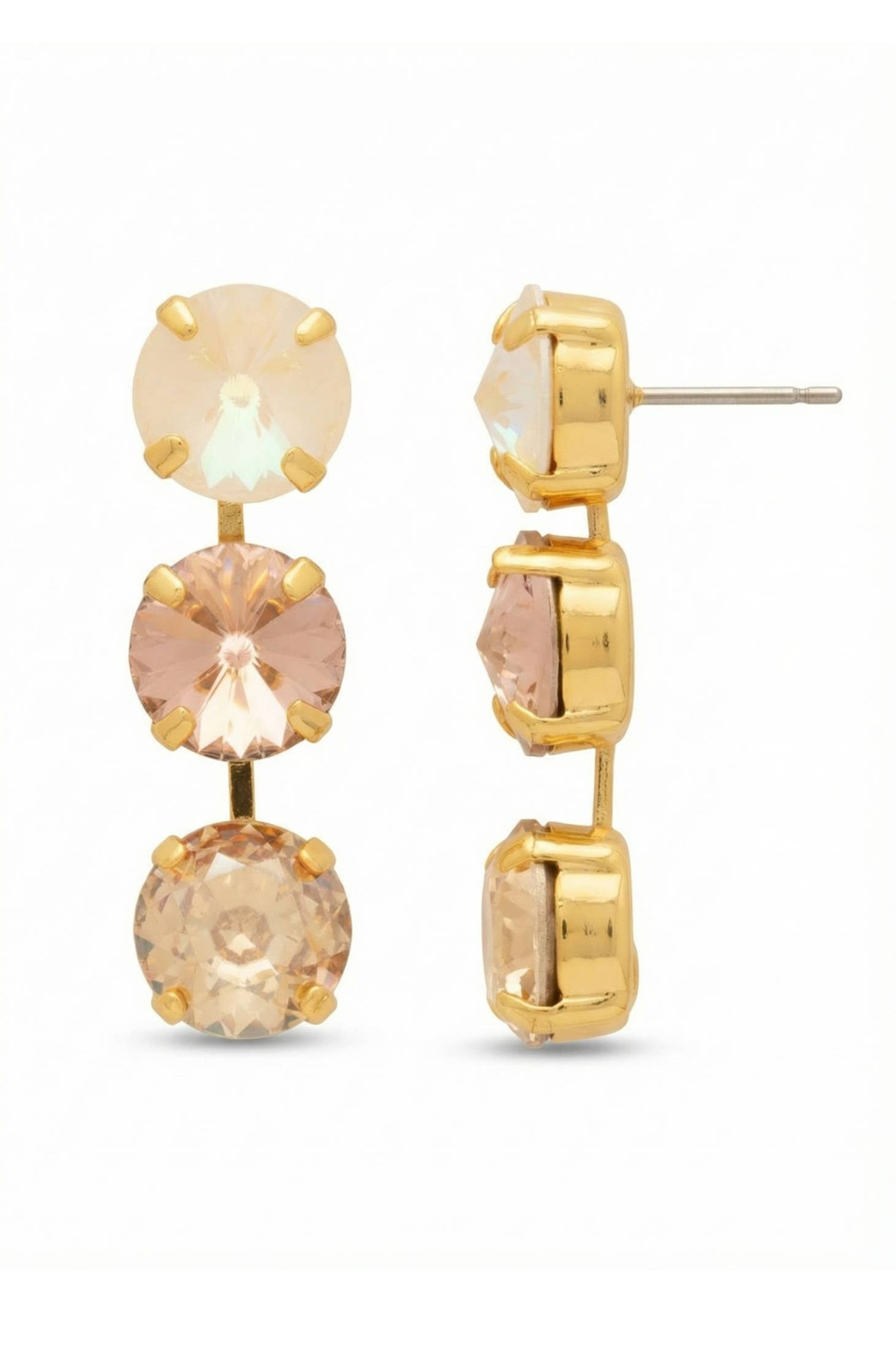 "Mara" Triple Dangle Earrings
