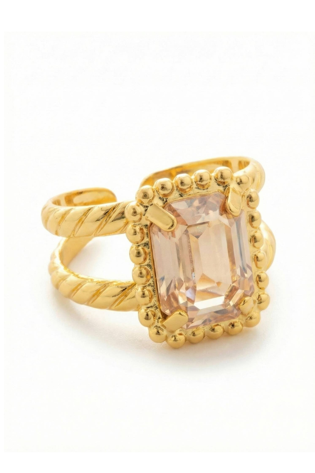 "Octavia" Scalloped Stacked Ring