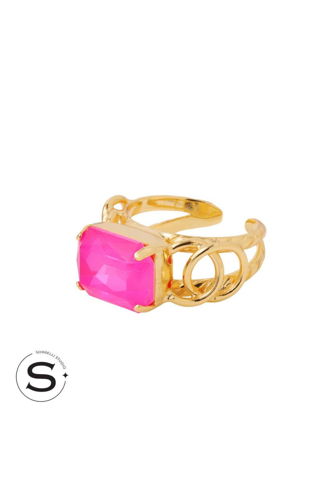 "Studio" Emerald Cut Cocktail Ring