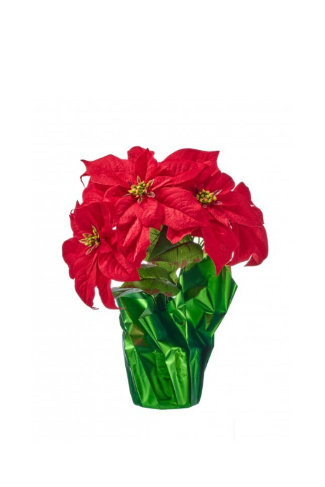 14" Potted Poinsettia Bush