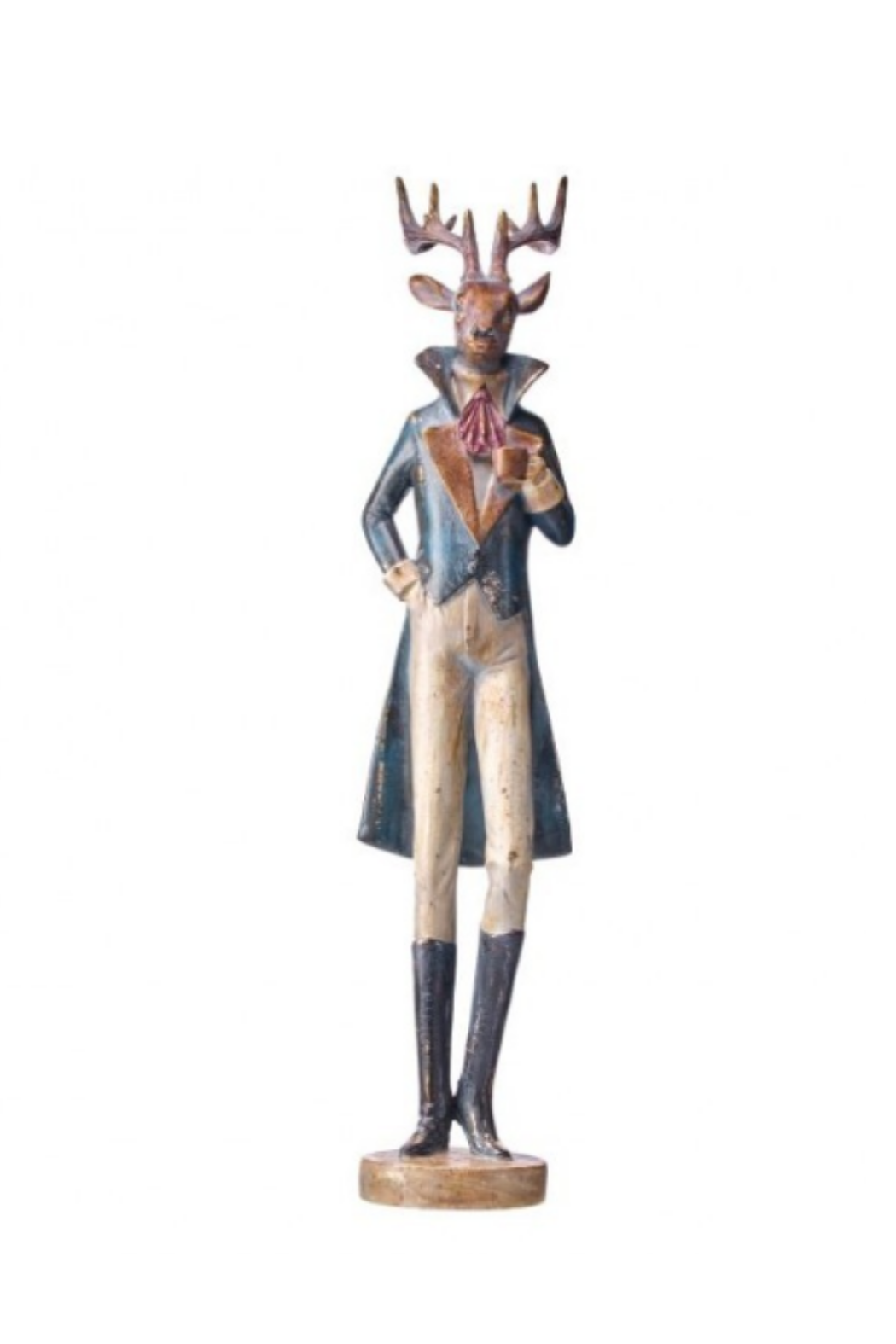 29" Gentleman Deer with Coffee Cup