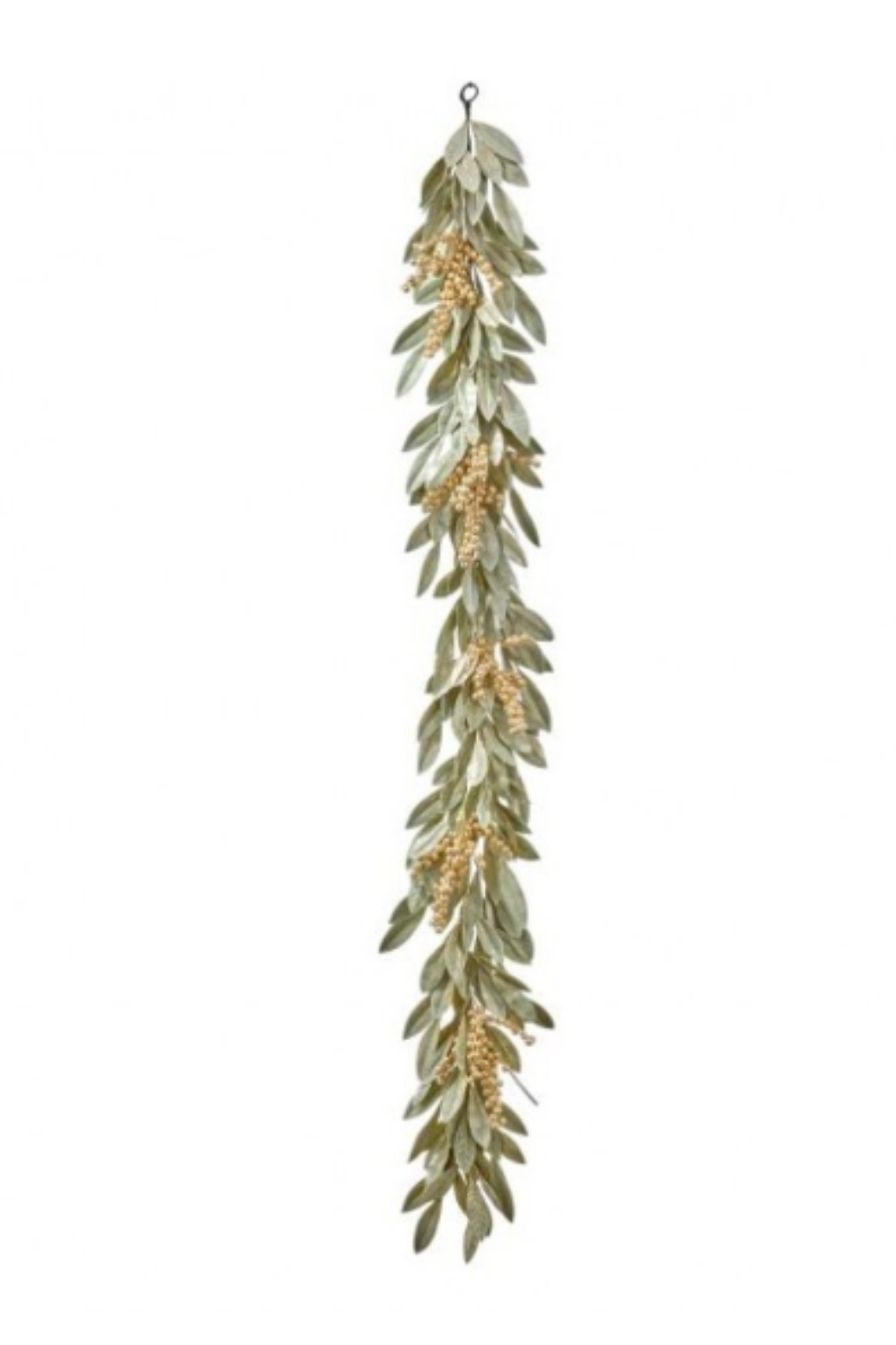 60" Gold Berry Bay Leaf Garland