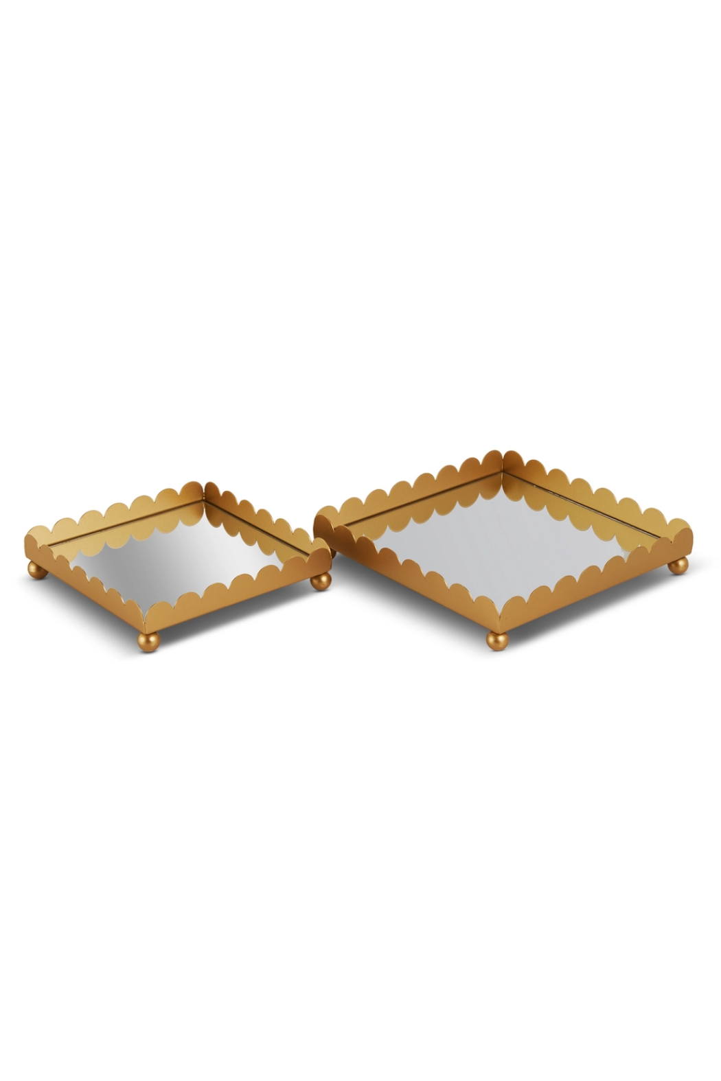 Scalloped Mirror Tray