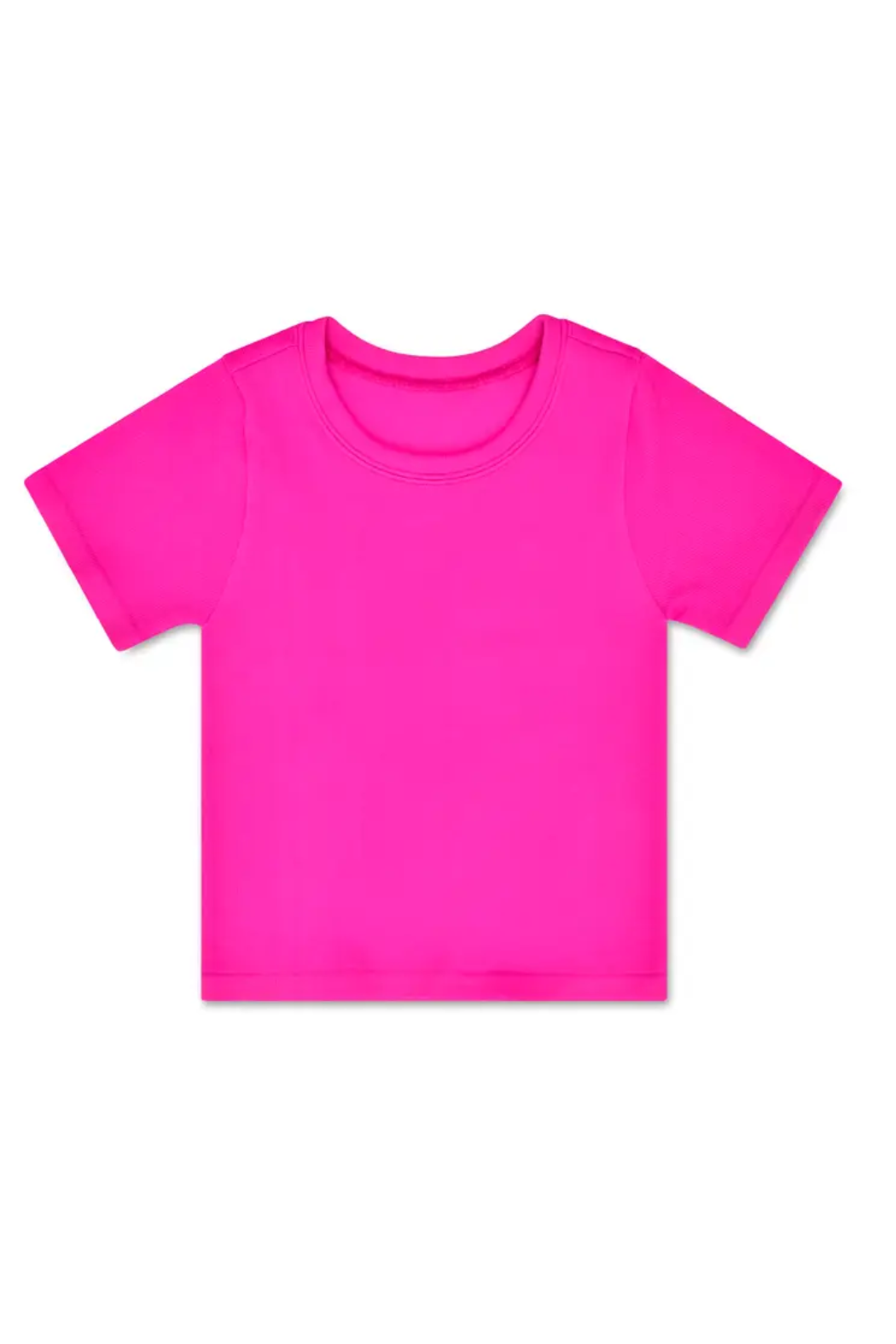 Girls Ribbed Short Sleeve Shirt