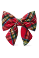 Flannel Dog Collar Bow