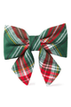 Flannel Dog Collar Bow