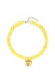 Resin Bead Heart Necklace
