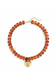Resin Bead Heart Necklace