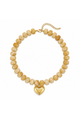 Resin Bead Heart Necklace