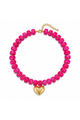 Resin Bead Heart Necklace