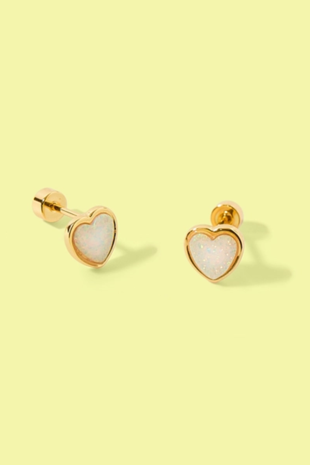 Girls "Cammie" Heart Studs