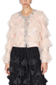 Embellished Tulle Evening Jacket