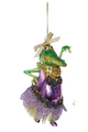 Mardi Gras Crocodile Ornament