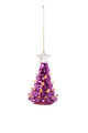 Lit Metallic Tree Ornament
