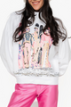 Skier Girls Mock Neck Sweatshirt