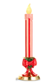 Bow Base Lit Candle