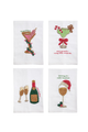 Holiday Bar Beaded Towel