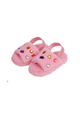 Girls Jeweled Fur Slippers