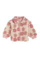 Girls Flower Sherpa Jacket