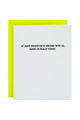Letterpress Greeting Card