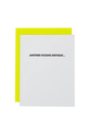 Letterpress Greeting Card