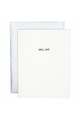 Letterpress Greeting Card