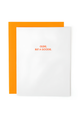 Letterpress Greeting Card