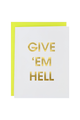 Letterpress Greeting Card