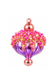 Fluted Pave Finial Ornament